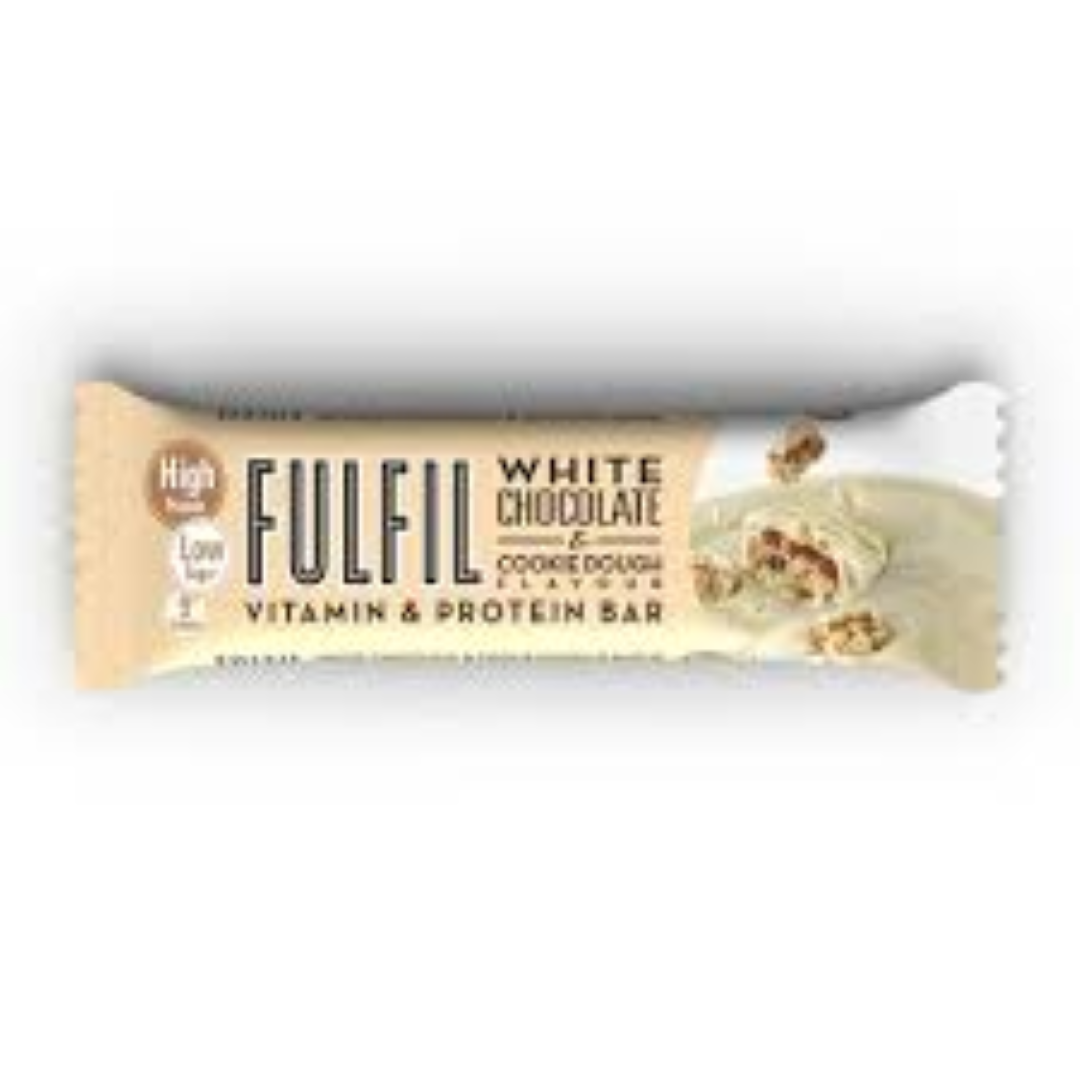 FULFIL WHITE CHOCO&COOKIE DOUGH BAR 55G